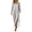 White, variant on Women's V-Neck Elbow-Length Batwing Sleeve Maxi Dress, Loose Fit Solid Shift Kaftan Cover Up, Casual Beach Vacation Summer Sundress