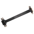 thumbnail image 1 of PCIe 3.0 X1 Riser Cable, 8Gbps High Speed, Dual 90 Degree Right Angle Extension Cable, for Sound Card, Capture Card,  Card,  Card, Data Card, Graphics Card, 1 of 7