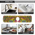 thumbnail image 6 of Dreamtimes Colorful Elephants Sink Splash Guard for Faucet 2 Packs Faucet Absorbent Mats, Ethnic Flower Faucet Handle Drip Catcher Quickly Drying Mat for Kitchen Counter Bathroom, 30"x5.5" RV, 6 of 7