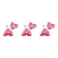 thumbnail image 2 of maskred 50 Pcs Têtes d'Orchidée en Fausse Soie Durables Conçues pour Rayures Roses Profondes 3ensemble, 2 of 6