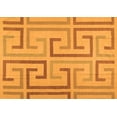 thumbnail image 1 of Ahgly Company Indoor Rectangle Abstract Orange Contemporary Area Rugs, 6' x 9', 1 of 1