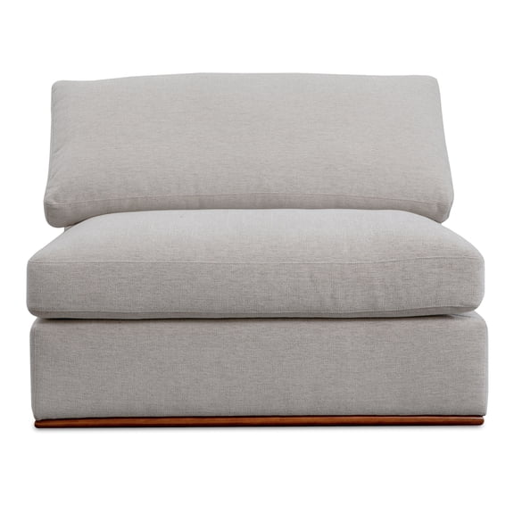 Moe's Home Collection Rue Slipper Chair Fabric Gray