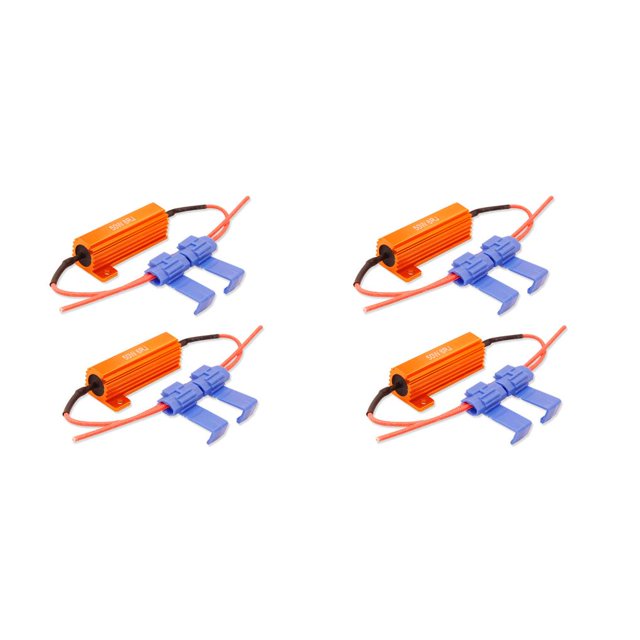 Sidaley 2 piezas de señal de giro de coche universal decodificadores de luz de circulación diurna lámpara de marcha atrás resistencias de carga de Azul 2piezas Sidaley CBP449009