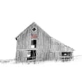 thumbnail image 3 of Schell, Jennie Marie 14x12 Black Modern Framed Museum Art Print Titled - Old Barn Us Flag Black And White, 3 of 5