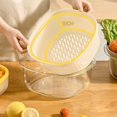 thumbnail image 4 of Kitchen Sink Vegetable Basin Draining Basket Fruit Washing Tray Double Layer, 4 of 12