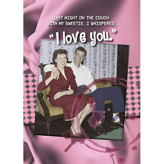 Jumbo Valentine's Day for Him Greeting Card (8X11) by Actual Pictures | Single Supersized Card (Wine Talking)