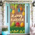 thumbnail image 5 of HongHeng Happy Easter Door Cover Decoration Easter Eggs Bunny theme Banner Welcome Spring Outdoor Indoor Backdrop for Party Decorations Supplies, 5 of 6