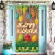 thumbnail image 5 of Decoraciones de Pascua, adornos de Pascua, regalos de Pascua, cortina de puerta de Pascua, lindo conejito, huevos de Pascua, escenario festivo, decoración de porche y patio, cubierta de puerta, cubier, 5 of 6