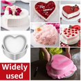 thumbnail image 4 of 2 Moldes para Pasteles con Forma Corazón, Moldes para Hornear Pasteles Aleación Aluminio 10 Pulgadas, Moldes para Pasteles para Hornear, Corazón Antiadherentes, 4 of 5