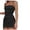 Black, variant on HBYJLZYG Women's Sleeveless Spaghetti Strap Wrap Dresses Square Neck Ruched Bodycon Party Midi Cami Dresses 2024