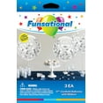 thumbnail image 1 of 17" Silver Confetti Balloons - 3 Pack, 1 of 1