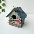 thumbnail image 2 of EUDIDV Suet Bird Feeder Wooden Bird Feeder Courtyard Villa Balcony Hanging Rainproof Bird Feeder Avian Feast Station, 2 of 3
