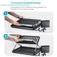 thumbnail image 5 of Home Zone Living Foldable X-Frame Dish Drying Rack with Drip Tray and Utensil Caddy, 5 of 7