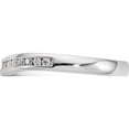 thumbnail image 3 of 14K White Gold Diamond Wedding Band (Size 7) Made In India rm2677b-024-waa, 3 of 5