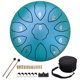 thumbnail image 1 of Instrumentos Curativos Tambor Mano Lengua Acero 8 Pulgadas 11 Notas Tecla F, 1 of 9