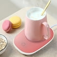 thumbnail image 4 of HIBIBUD Mug Warmer for Desk,Coffee Cup Warmer Cordless,USB Rechargeable Portable Auto Shut-Off Heating Pad,Home Office Water Tea Coffee Milk Warmer Pad,Constant Temperature, 4 of 7