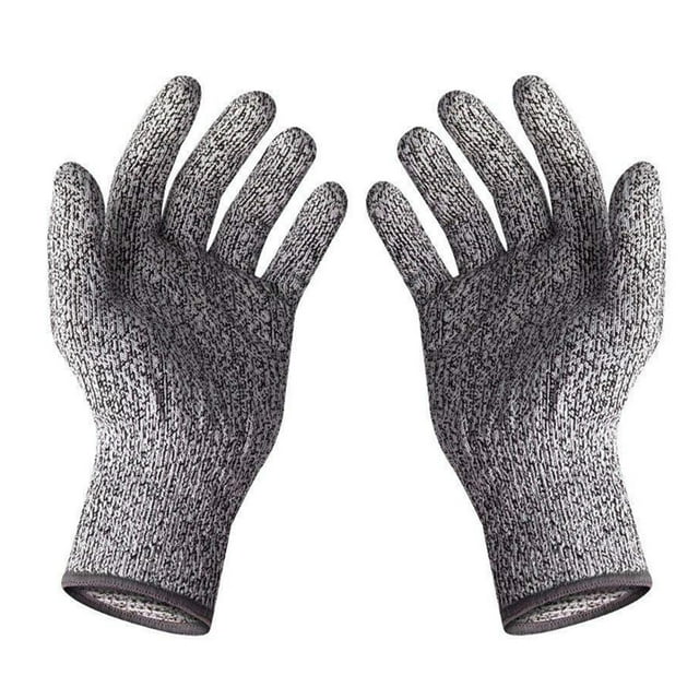 Ensemble de Cinq Pièces pour Menuiserie, Lames à Découper, Gants Résistants, Cuillère en Bois, Outil de Sculpture à la Main