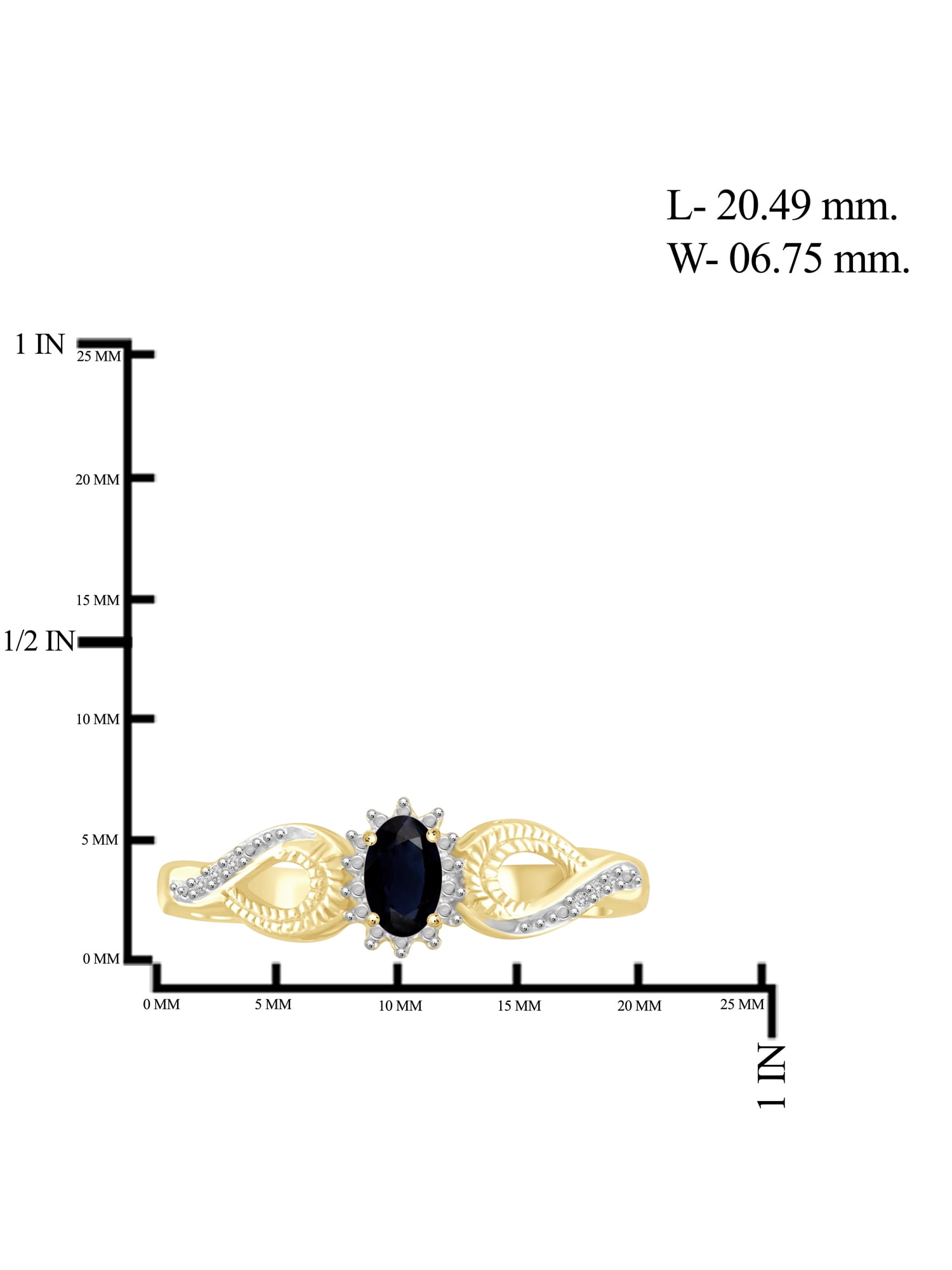 JewelersClub 4.00 Carat T.G.W. Sapphire And White Diamond Accent 14k Gold Over Silver 4-Piece Jewelry set