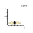 thumbnail image 4 of 4.00 Carat T.G.W. Sapphire And White Diamond Accent 14k Gold Over Silver 4-Piece Jewelry set, 4 of 9