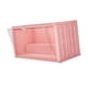 thumbnail image 5 of Vitrina para objetos de colección, vitrina transparente a prueba de polvo, caja de almacenamiento, vitrina, contenedor para muñecas, figuras de acción con rosa claro, 5 of 9
