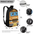 thumbnail image 4 of Yuyamidu Cute School Bus School Backpack Set 3Pcs with Lunch Box Pencil Case Girls Backpacks Ages 6-18 Portable Lunch Bag Multifunctional Pencil Case Gift for Girls Boys, 4 of 7