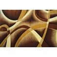 thumbnail image 6 of Premium 3D Hand Carved Modern 5x8 5x7 Rug Contemporary 2305 Brown Chocolate, 6 of 9