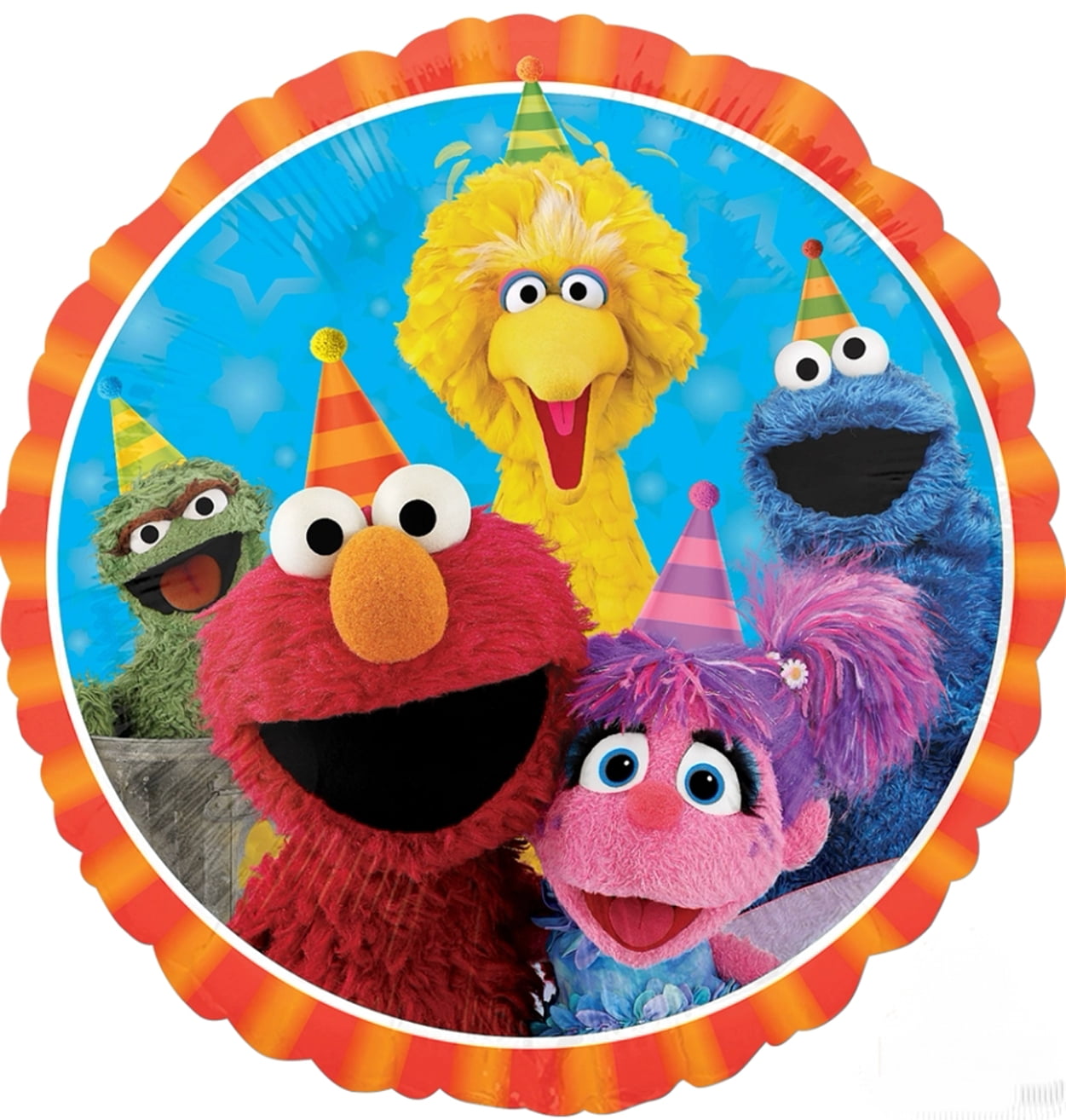 Sesame Street - Brandclub - Sesame Street Elmo and Friends 1st Birthday  Supplies Decorations Balloon Set., image size:1251x1314