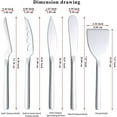 thumbnail image 2 of shiyou-Cheese Knife Set of 5 for All Types of Cheese, Stainless Steel Cheese Cutter Slicer Ergonomic Design for Confortable Grip and Cut, Butter Spreader Knife, 2 of 4