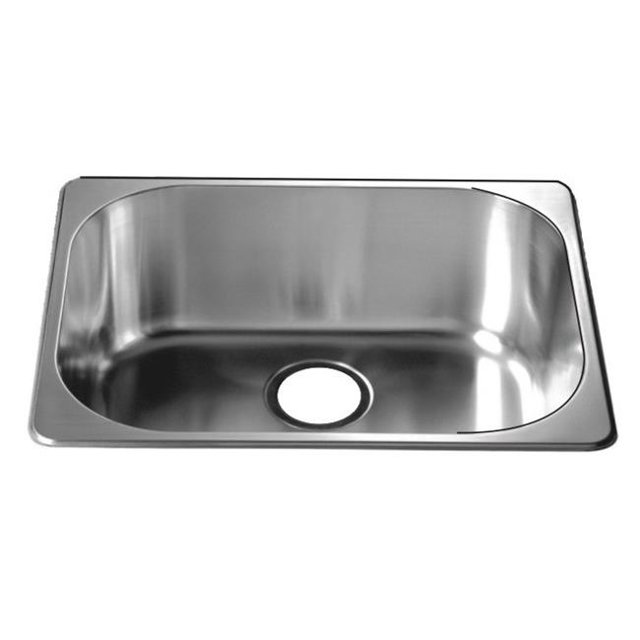 Évier de Barre de Fixation Supérieure de 22 Po - 20 Gauge