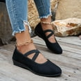 thumbnail image 2 of Black Ladies Comfortable Loafers With Elastic Goring And Platform For Easy Wear, 2 of 6