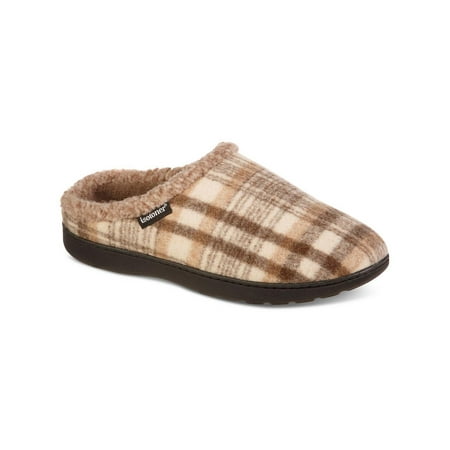 

Isotoner Mens Flanel Indoor/Outdoor Slide Slippers