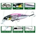 thumbnail image 2 of 5.1in / 0.7oz Minnow Señuelo de pesca Bionic Hard Bait Flotante, 2 of 8