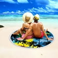 thumbnail image 5 of Yika Beach Blankets Beach Towel Round Printed Microfiber Beach Towel Super Lightweight Colorful Bath Towel Sandproof Beach Blanket Beach Mat Multi-Purpose Towel For Tr, 5 of 8