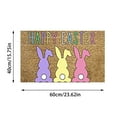 thumbnail image 2 of Décorations de Pâques Paillasson Lapin de Pâques Marron Noix de Coco Tapis de Porte d'Entrée Joyeux de Pâques Paillasson Adapté aux Entrées Intérieures et Extérieures Paillasson Œuf de Pâques Adapté, 2 of 8
