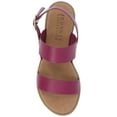 thumbnail image 5 of Journee Womens Wide Width Lavine Multi Strap Flat Sandals, 5 of 10
