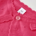 thumbnail image 6 of OBEEII Little Girls Tops Knitted Cardigan Long Sleeve Sweater Coat Elegant Eyelet Bow Tie Knitted Jackets Tops School Daily Outfits, 6 of 10