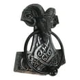 thumbnail image 2 of Viking Ram Skull Thor Hammer Mjolnir With Runes Door Knocker W/ Built In Struck, 2 of 8