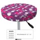 thumbnail image 4 of Balery Vintage Vinyl Record Fundas de asiento para taburete de bar redondo de tela de terciopelo ajustables que protegen de arañazos y manchas para sillas de 14 a 17 pulgadas.-13 inch, 4 of 7