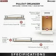 thumbnail image 6 of Rev-A-Shelf Solid Bottom Pull Out Base Cabinet Organizer, 54BK-15SC-1, 6 of 12