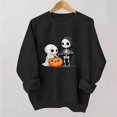 thumbnail image 4 of Hurxie Women's Halloween Sweatshirts Skull Shirts Fall Sweater Skleton Crewneck Outfits,Casual Long Sleeve Clothing,Graphic Hoodie Party Sweatshirt, 4 of 5