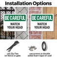 thumbnail image 3 of (2 Pack) Watch Your Head OSHA Be Careful Sign 24 Inch X 18 Inch Plastic Sign, Weather Resistant, UV Protected for Workplace, Business, and Construction Site, Made in the USA, 3 of 8