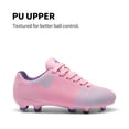 thumbnail image 2 of Dream Pairs Boys Girls Soccer Cleats Kids Football Shoes Toddler/Little Kid/Big Kid SDSO224K PINK/PRUPLE Size 3, 2 of 6
