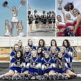 thumbnail image 5 of 12pcs Metallic Foil Cheer Pom Poms with Finger Holes for Cheerleading, 5 of 5