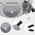 thumbnail image 4 of 2Pcs Cat Cage Hammock with Adjustable Straps, Hanging Pet Bed, Breathable Pet Cage Hammock for Indoor Cats Kitten Hamster Rabbit, 4 of 5
