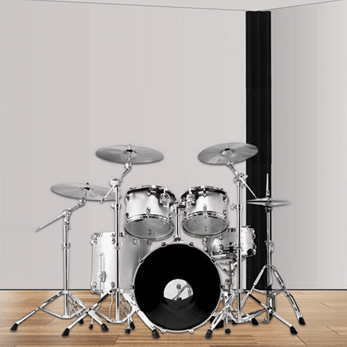64 Pcs Acoustic Panels Bass Trap Corner Studio Foam Sound Insulation Pad Wall Panel Corner Block for Studio or Theater