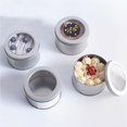 thumbnail image 2 of stanreset 24Pcs Metal Canisters with Transparent Lid Round Stainless Steel Cans for Kitchen Office, 2 of 6