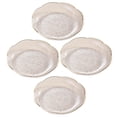 thumbnail image 4 of 2 Platos De Ensalada Ligeros De Lujo Apilables Para Postres, Aperitivos Y Postres, 4 Unidades, Blanco Transparente, 4 of 8