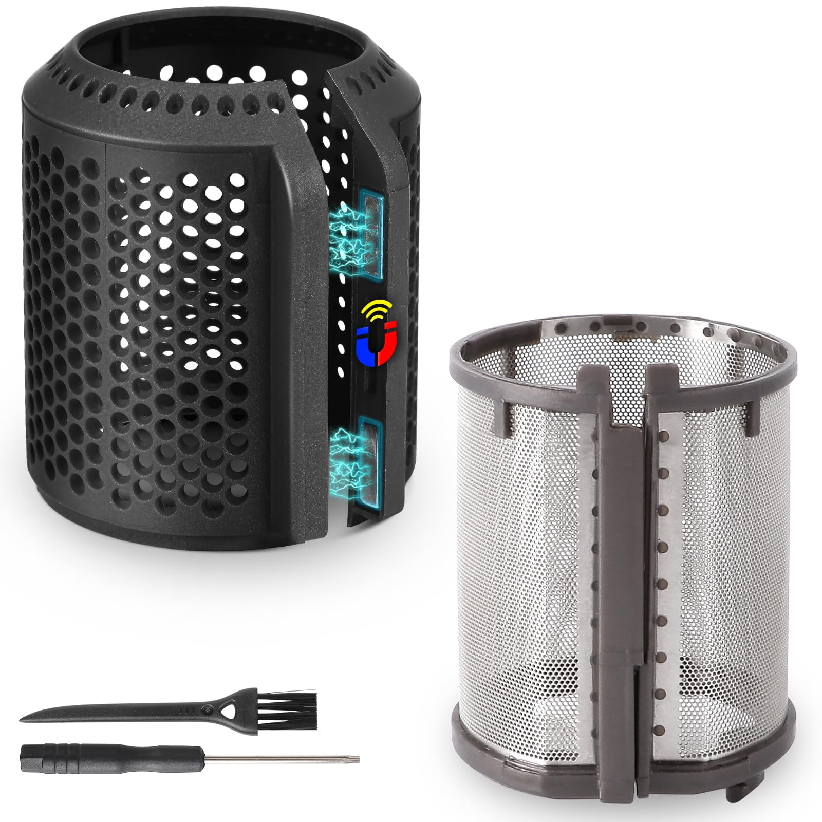 Magnetic Hair Dryer Filter Cover + Inner Filter Compatible with