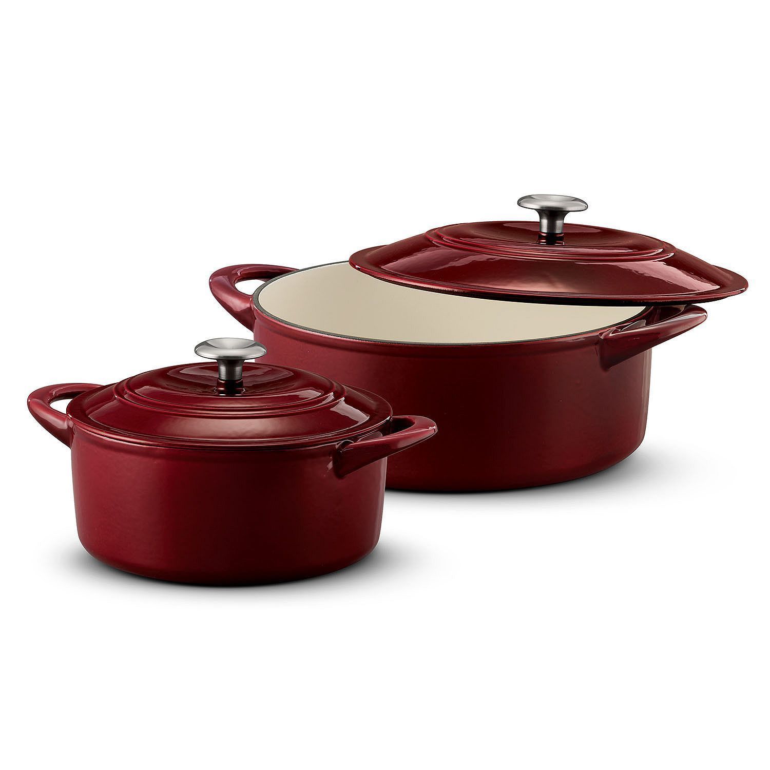 Tramontina 80131/677DS Enameled Cast Iron Round Covered ...
