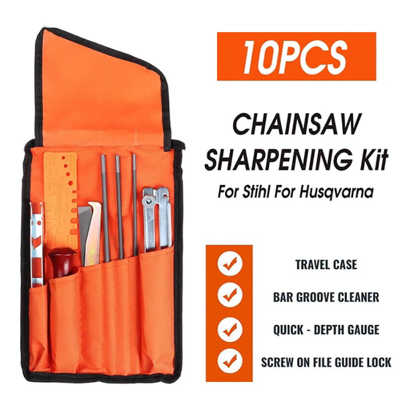 Chainsaw sharpening tool kit FAST FILER 5/32" 3/8LP pitch chain with files NEW 